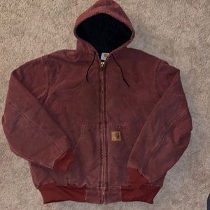 Vintage Exotic Carhartt Carpenter Zip up jacket size Large